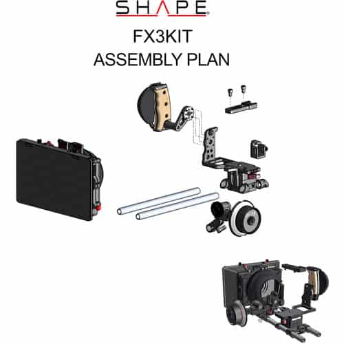 Mounting Cages Camera SHAPE FX3 KIT MATTE BOX FOLLOW FOCUS